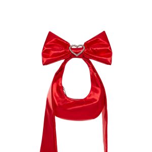 Womens Sexy Bow Shoulder Bag Sugar Thrillz -Red