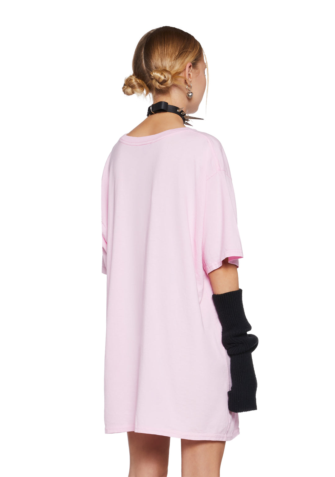 Dog Breed Stretchy Knit Oversized Graphic Tee Delia's - Pink - Image 4