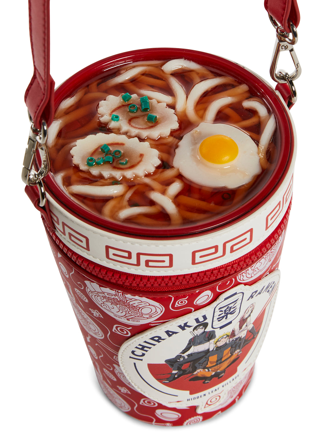 Dolls Kill x NARUTO SHIPPUDEN Ramen Ichiraku Vegan Leather Crossbody Bag - Multi - Image 2