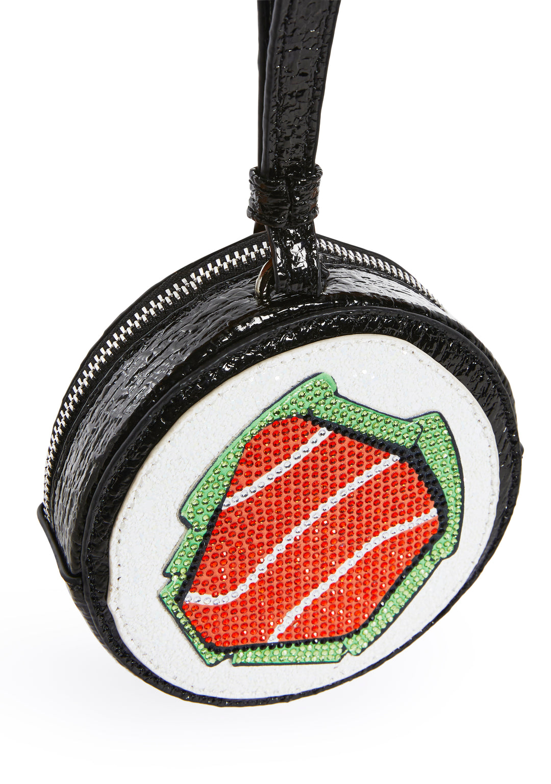 Textured Vegan Leather Rhinestone Philly Sushi Roll Wristlet Current Mood - Multi - Image 5