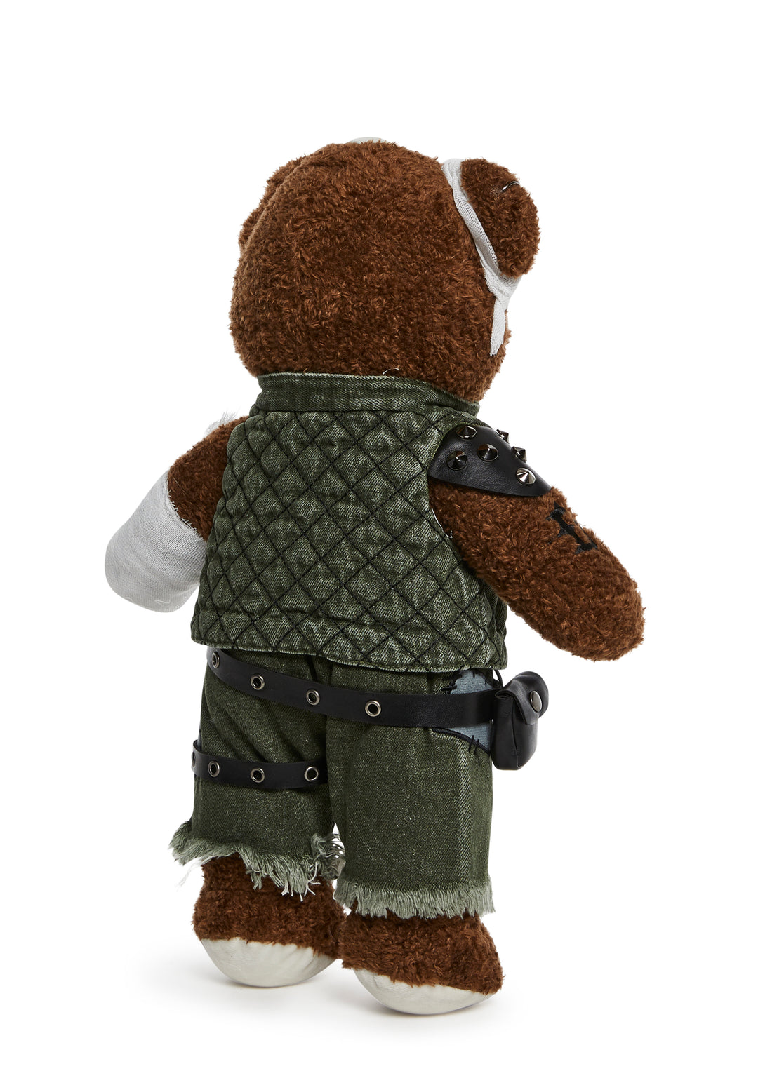 Bandaged Teddy Bear Shaped Plushie Darker Wavs - Multi - Image 4