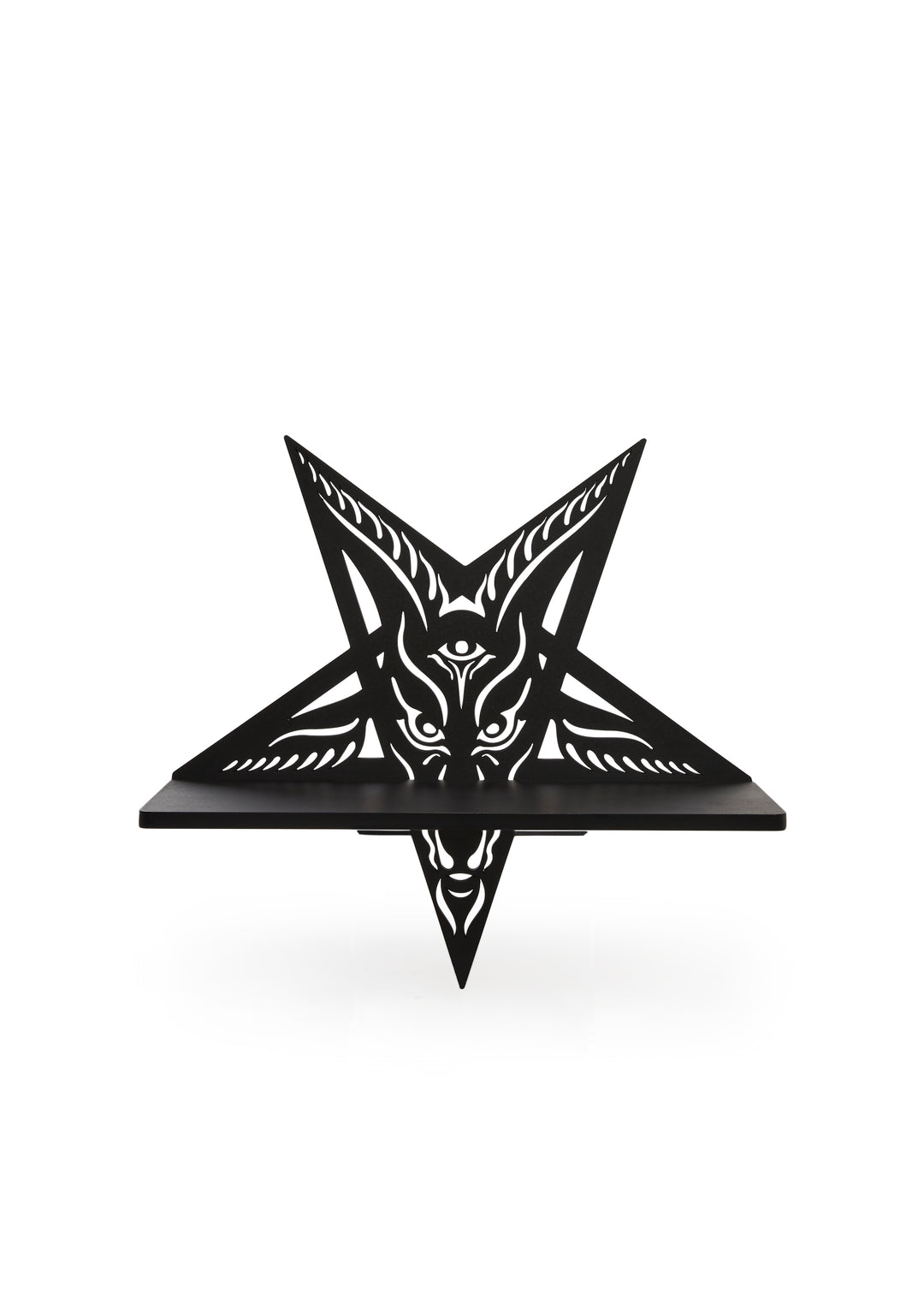 Kreepsville 666 Baphomet Mini Shelf Kit Home Decor - Black - Image 2