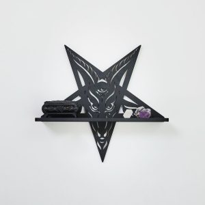 Kreepsville 666 Baphomet Mini Shelf Kit Home Decor - Black