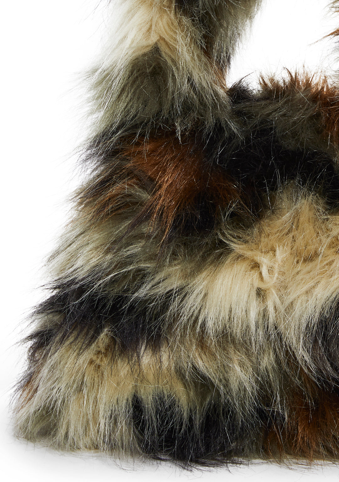 Camo Shaggy Faux Fur Shoulder Bag Current Mood - Camo - Image 5