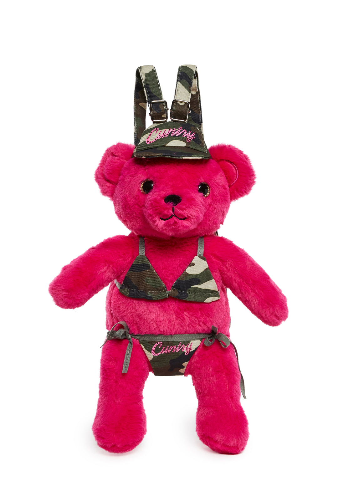 Bling Cuntry Camo Print Mini Bear Backpack Current Mood - Multi - Image 2