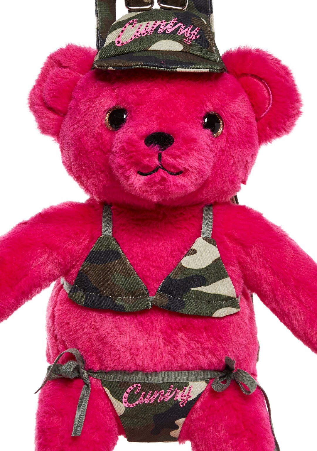 Bling Cuntry Camo Print Mini Bear Backpack Current Mood - Multi - Image 5