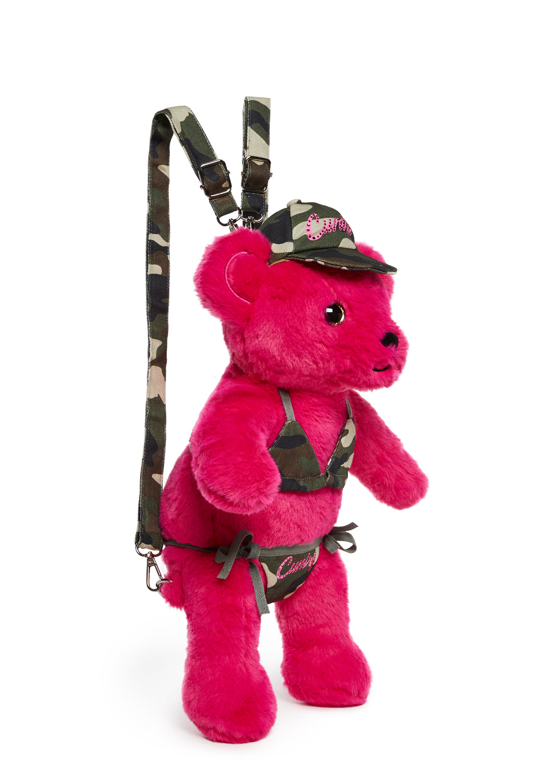 Bling Cuntry Camo Print Mini Bear Backpack Current Mood - Multi - Image 3