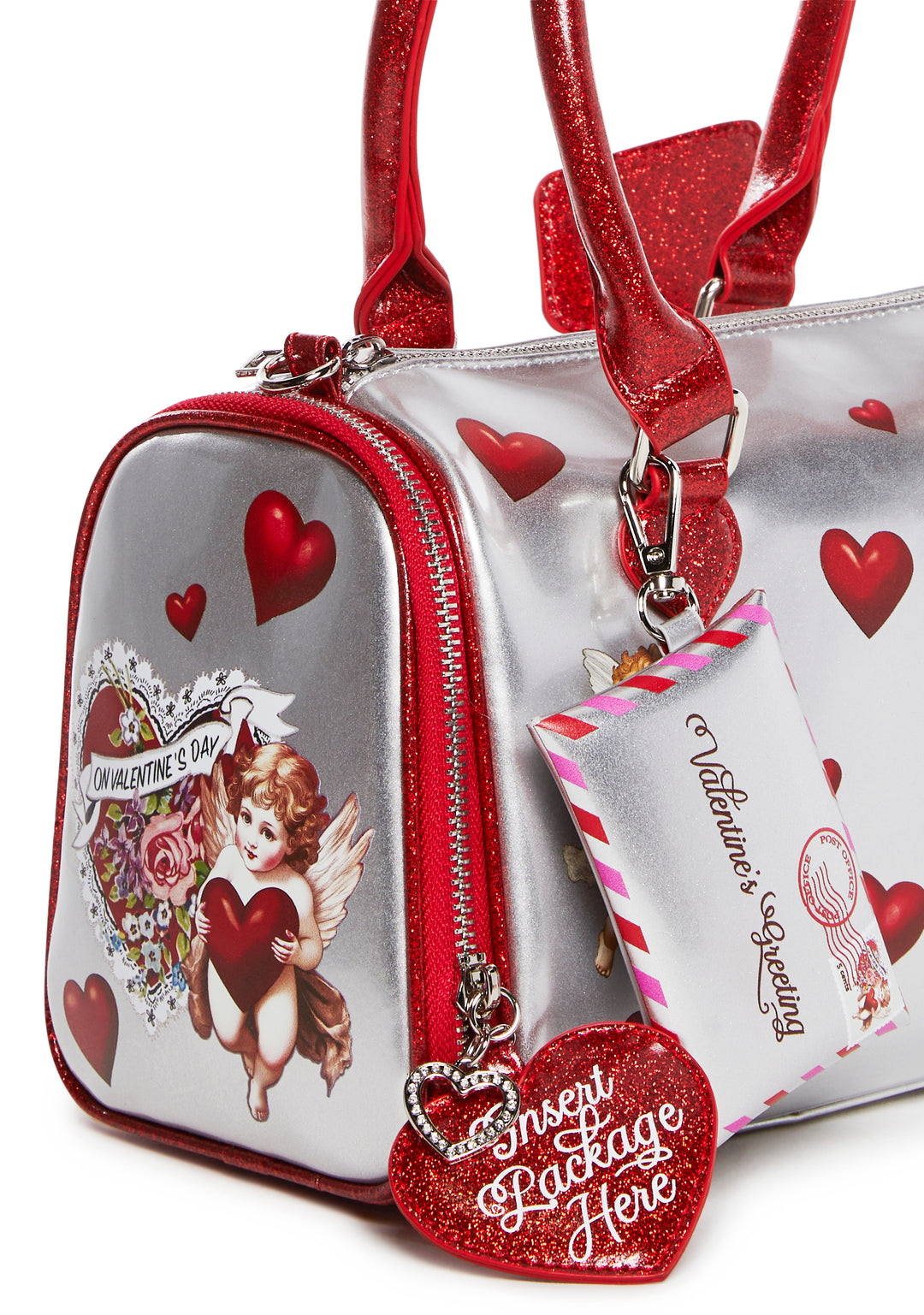 VDAY Mailbox Cupid Crossbody Glitter Bag Sugar Thrillz - Multi - Image 7