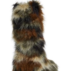 Ombre Camo Faux Fur Knee High Boots Current Mood - Multi