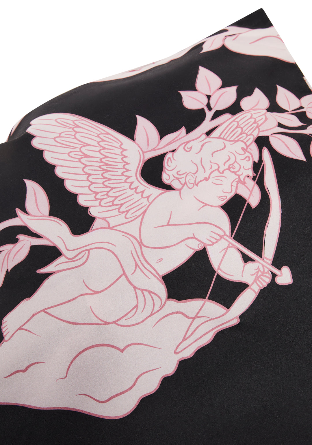 Cherub Cupid Vday Print Sheet Set Dolls Home - Black/Pink - Image 3