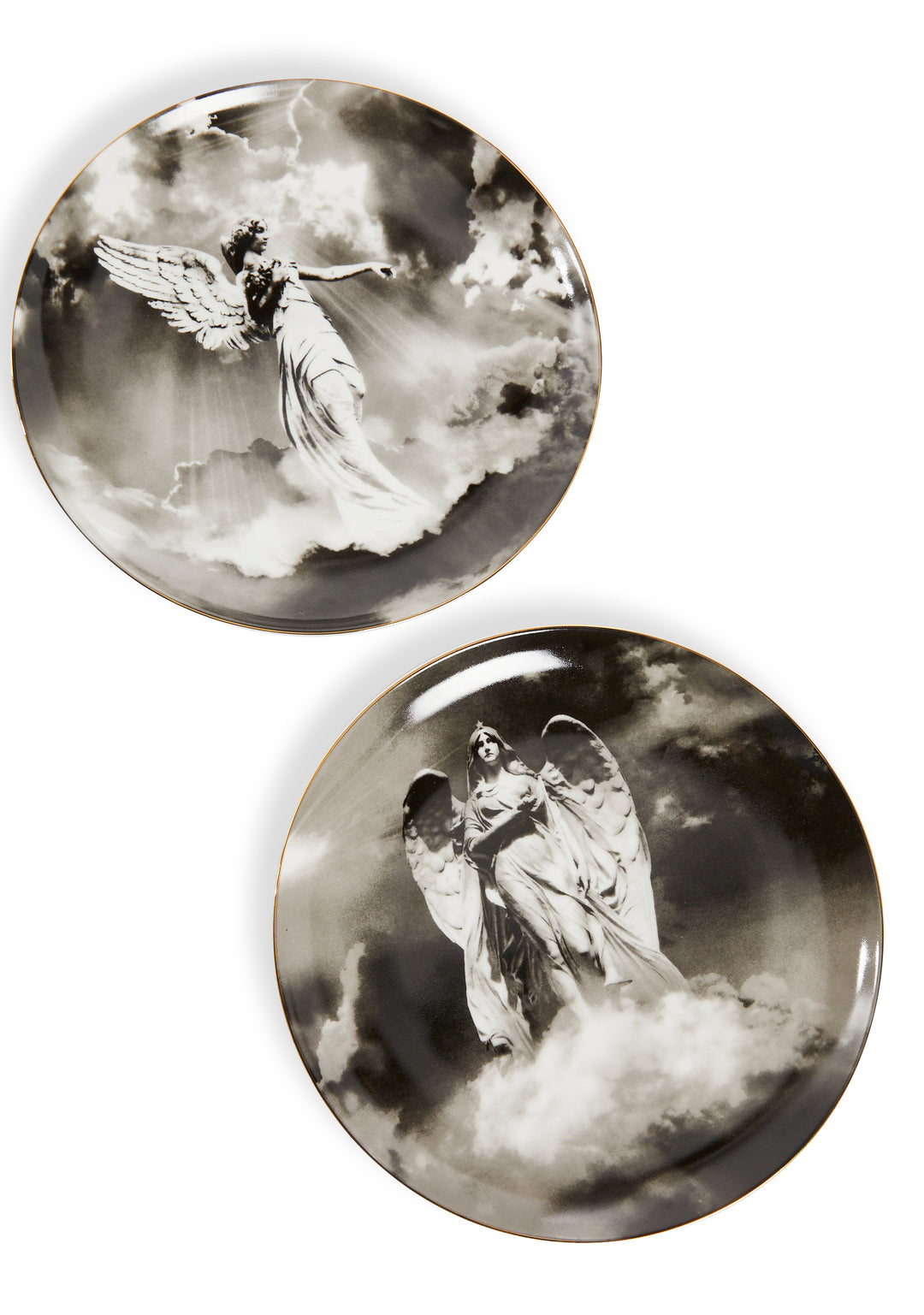 Angel Graphic Gold Trimmed Plate Set Dolls Home - Multi - Image 3