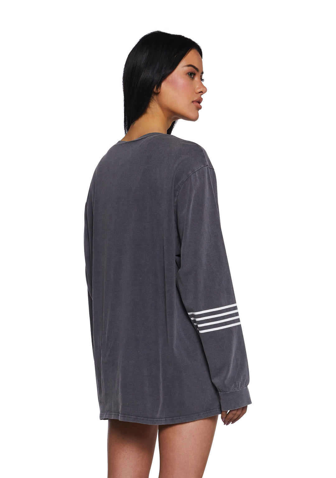 Womens Star 69 Longsleeve Tee Current Mood - Gray - Image 4