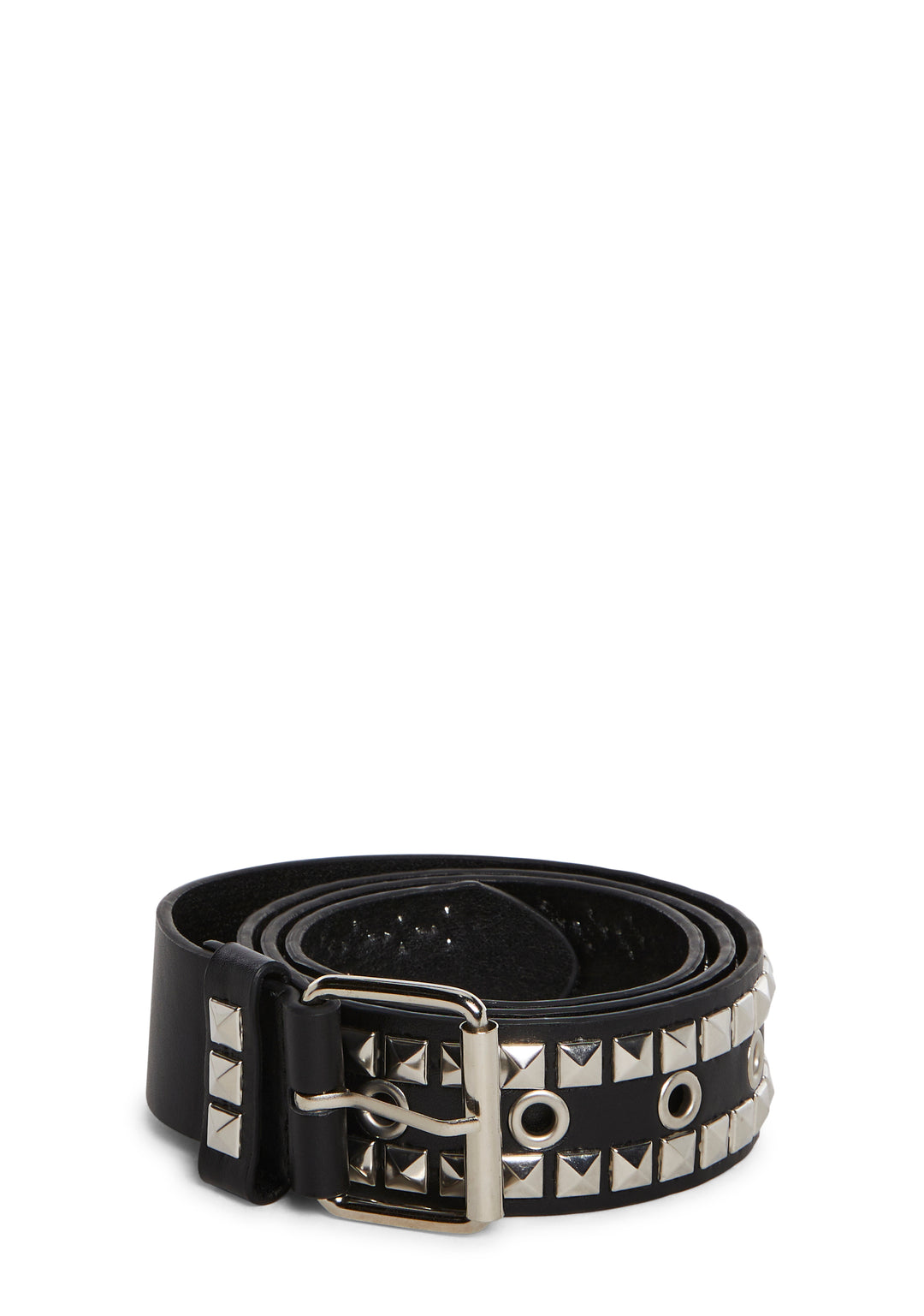 Womens Studded Belt - Black - Image 3