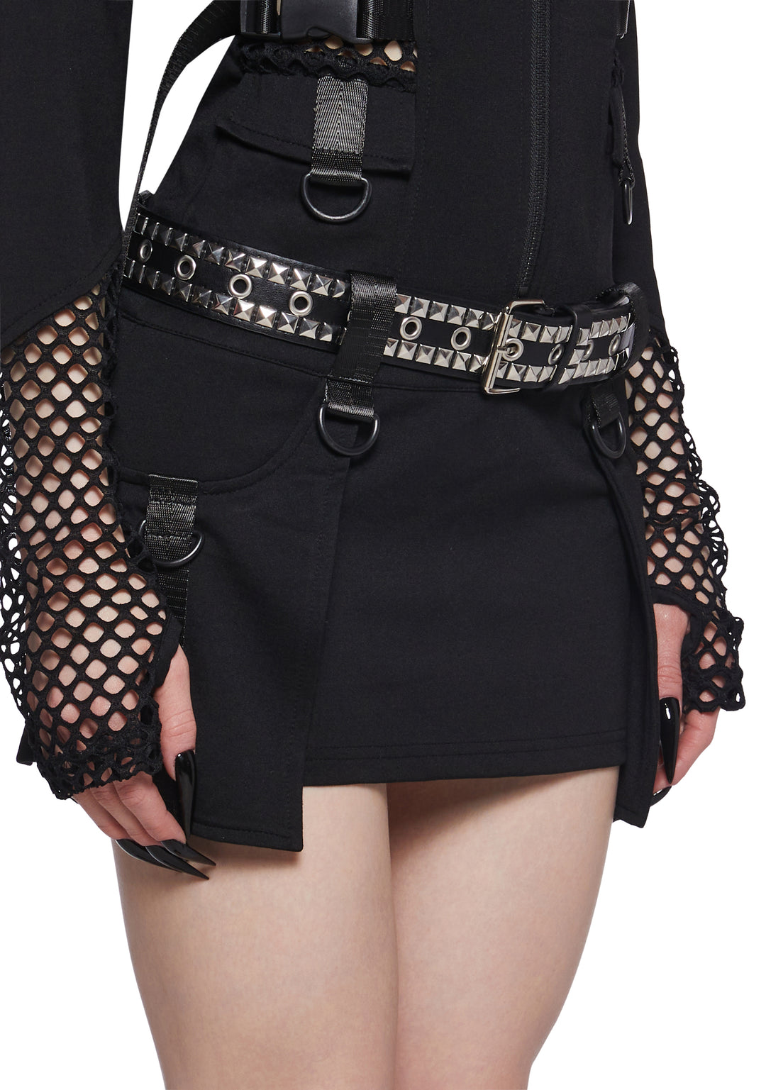 Womens Studded Belt - Black