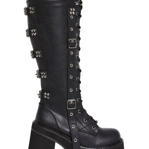 Assault-218 Platform Knee High Boots