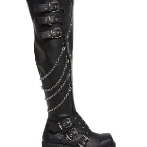 Wrath-310 Platform Thigh High Boots