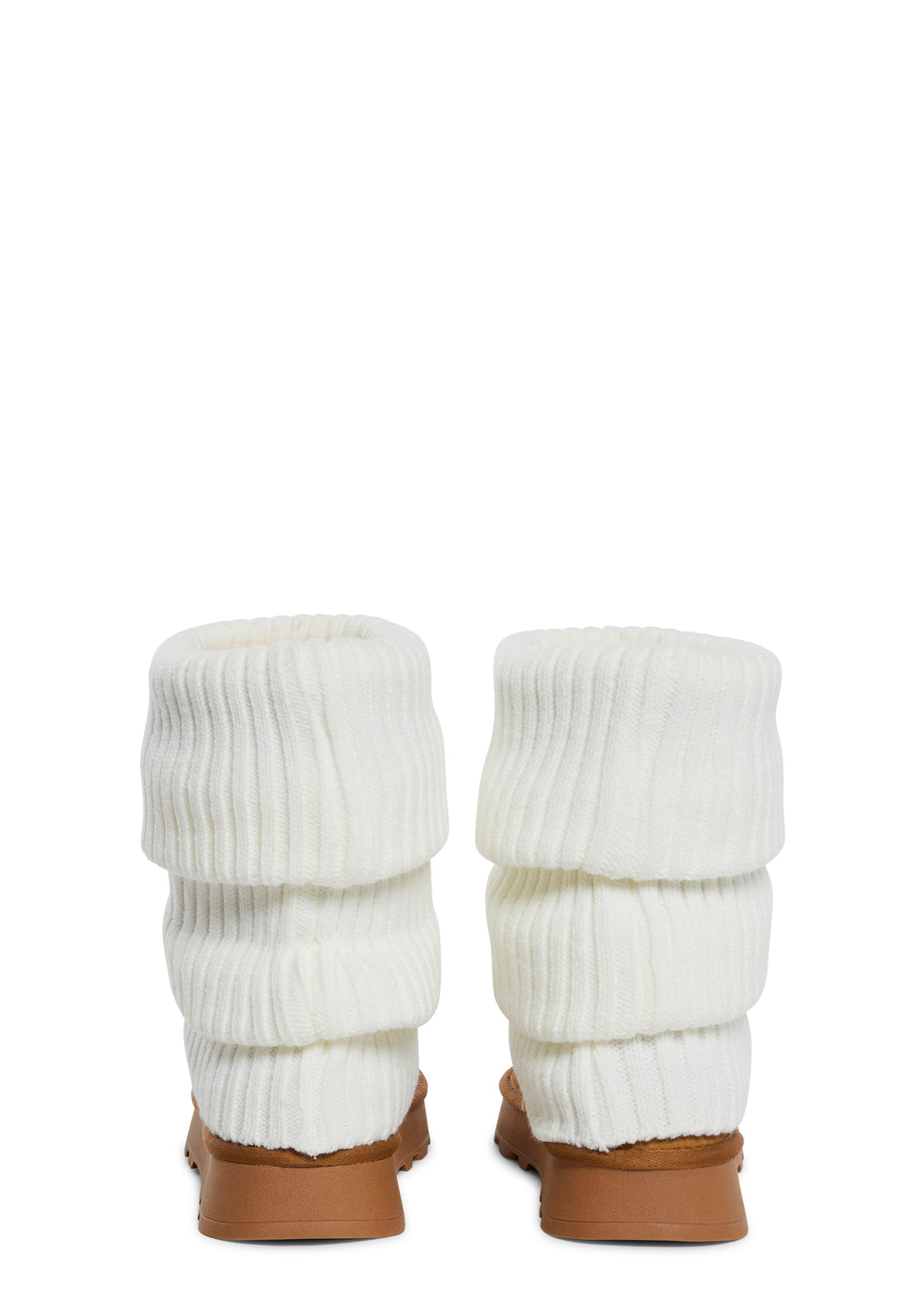 Steve Madden Alida Leg Warmer Faux Suede Booties - Brown - Image 4