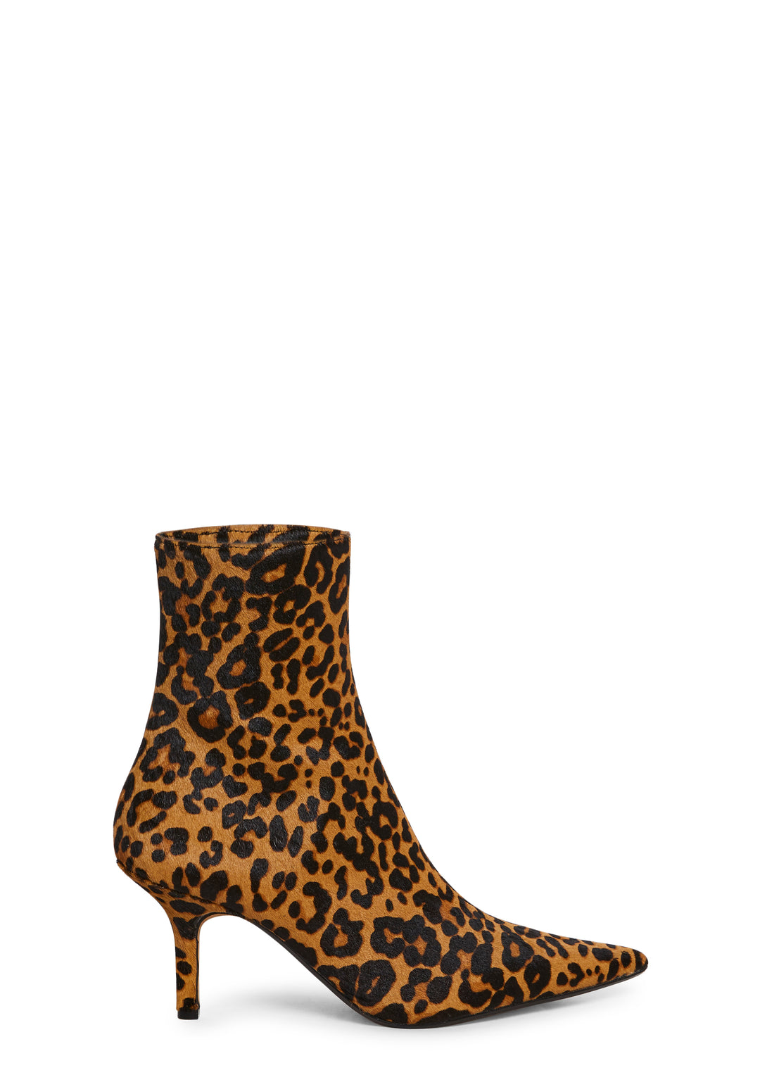 Steve Madden Alston Leopard Booties With Side Zips - Brown