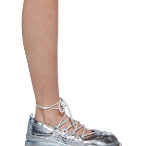 Metallic Strappy Platform Sneakers Current Mood - Blue