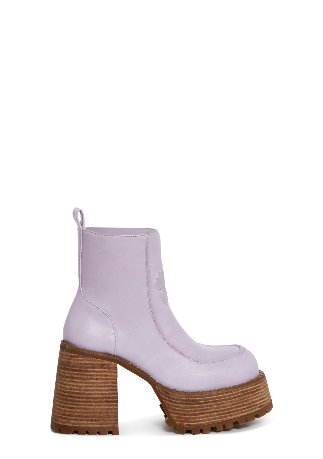 Platform Boots With Daisy Deco And Zipper Closure Delia's - Purple