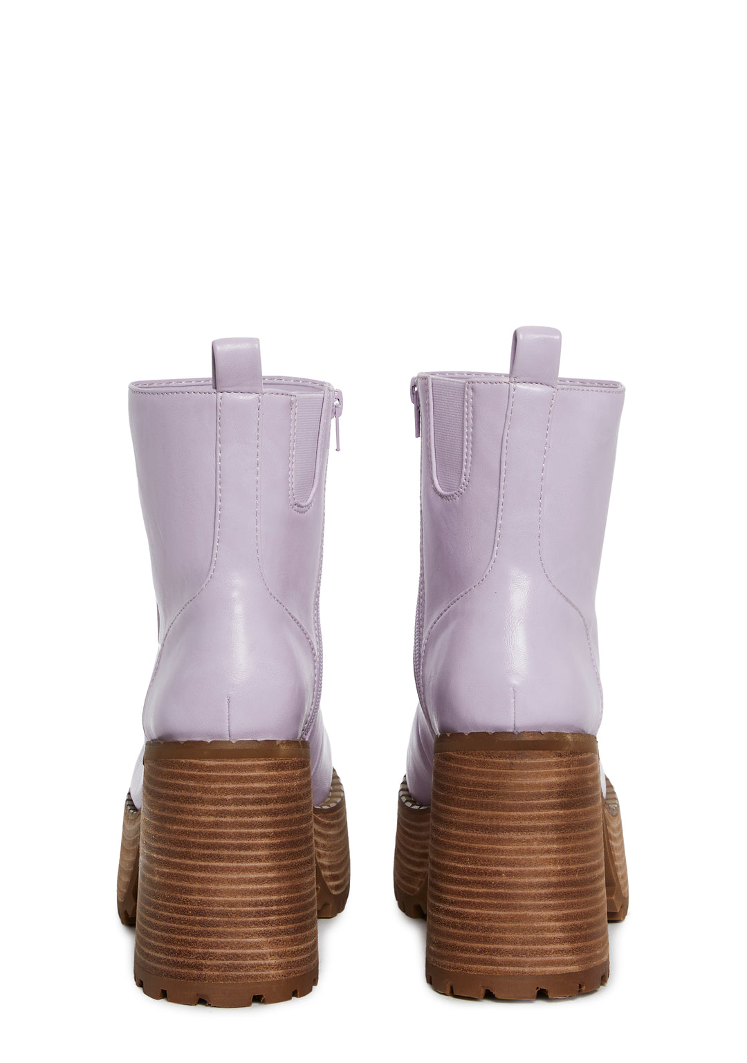 Platform Boots With Daisy Deco And Zipper Closure Delia's - Purple - Image 4