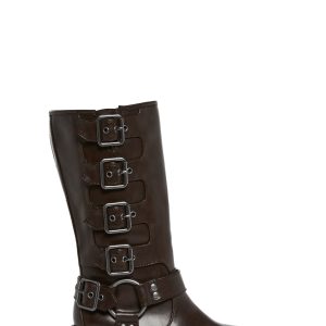 Moto Buckle Boots Current Mood - Brown