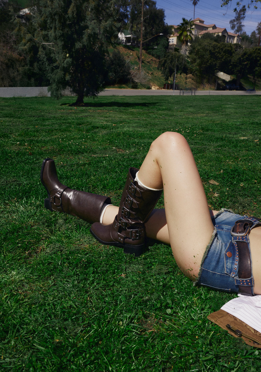 Moto Buckle Boots Current Mood - Brown - Image 7