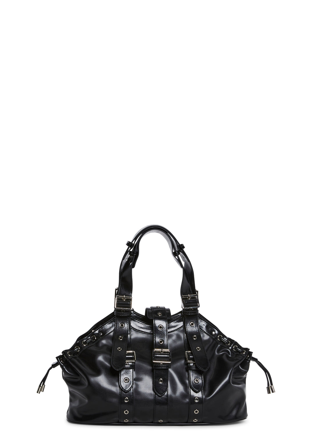 Vegan Leather Shoulder Buckle Bag Generation Kiss - Black