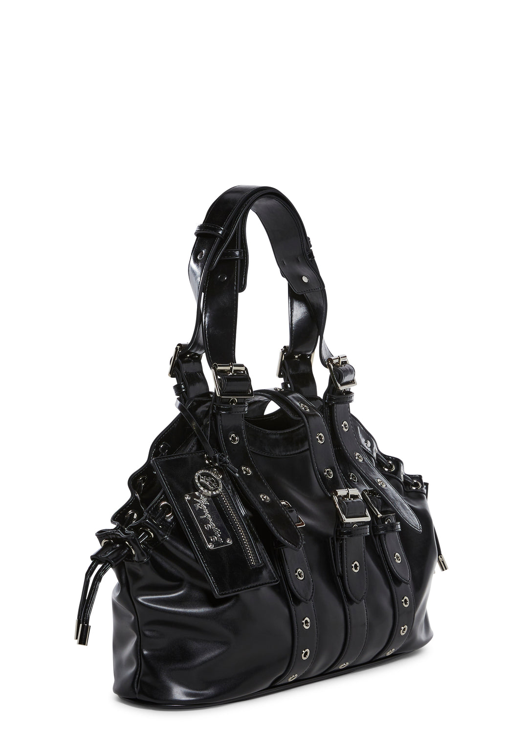 Vegan Leather Shoulder Buckle Bag Generation Kiss - Black - Image 3