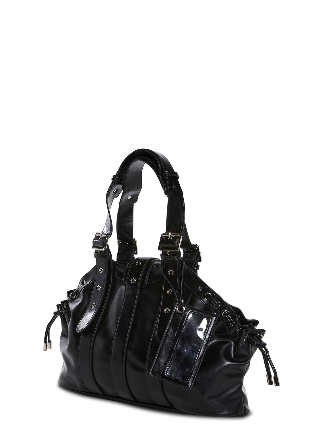 Vegan Leather Shoulder Buckle Bag Generation Kiss - Black - Image 4