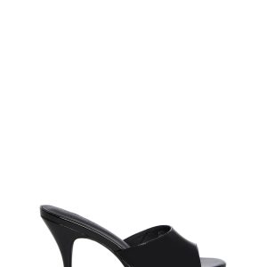 Vegan Leather Platform Heels Current Mood - Black