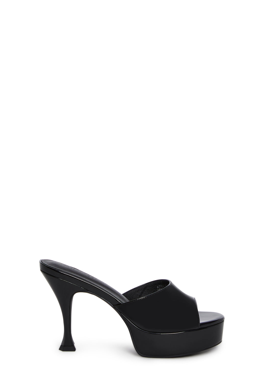 Vegan Leather Platform Heels Current Mood - Black