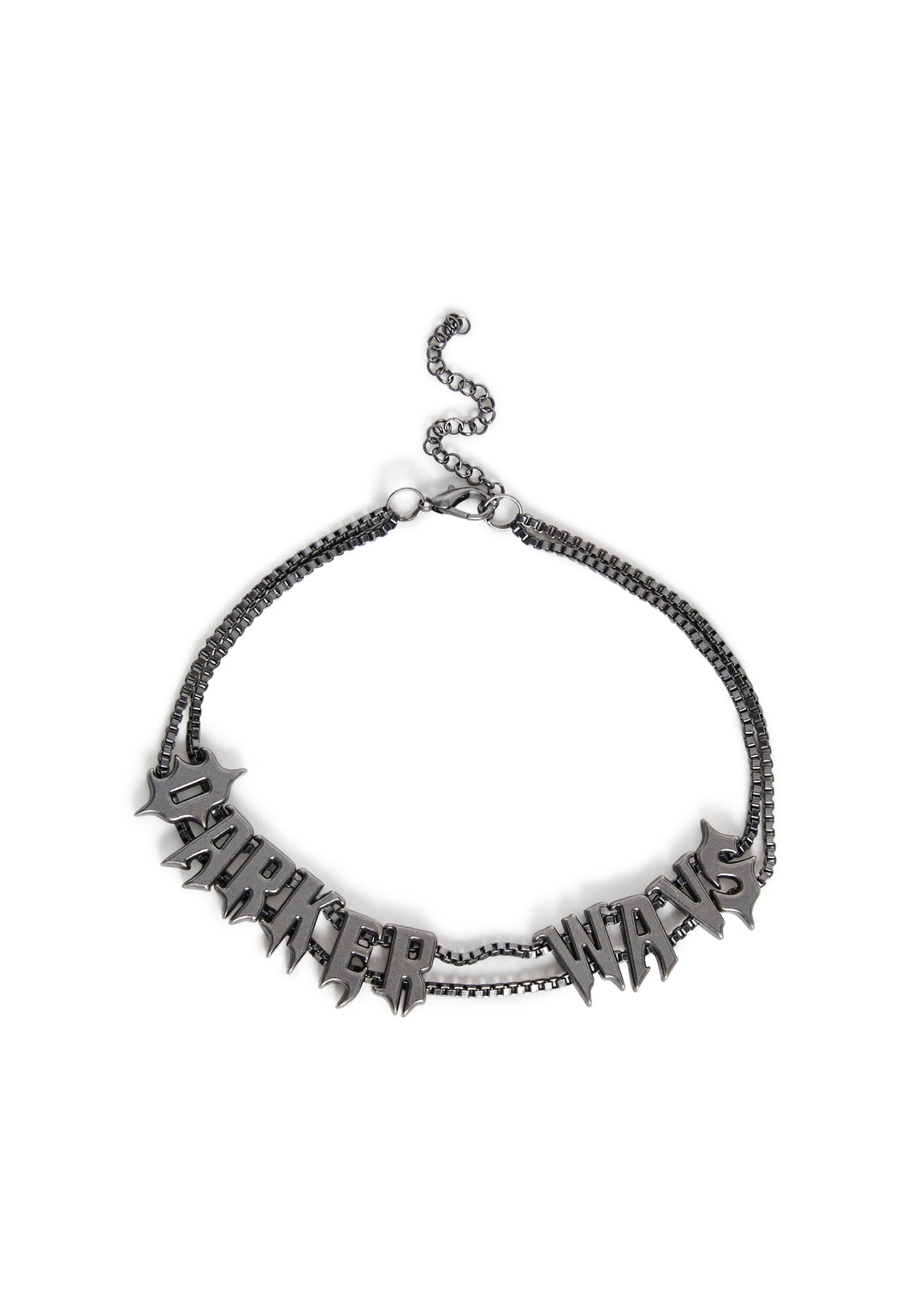 Darker Wavs Chunky Choker Necklace - Silver - Image 2