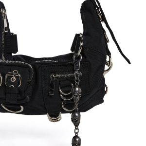 Skull Keychain Goth Punk - Black