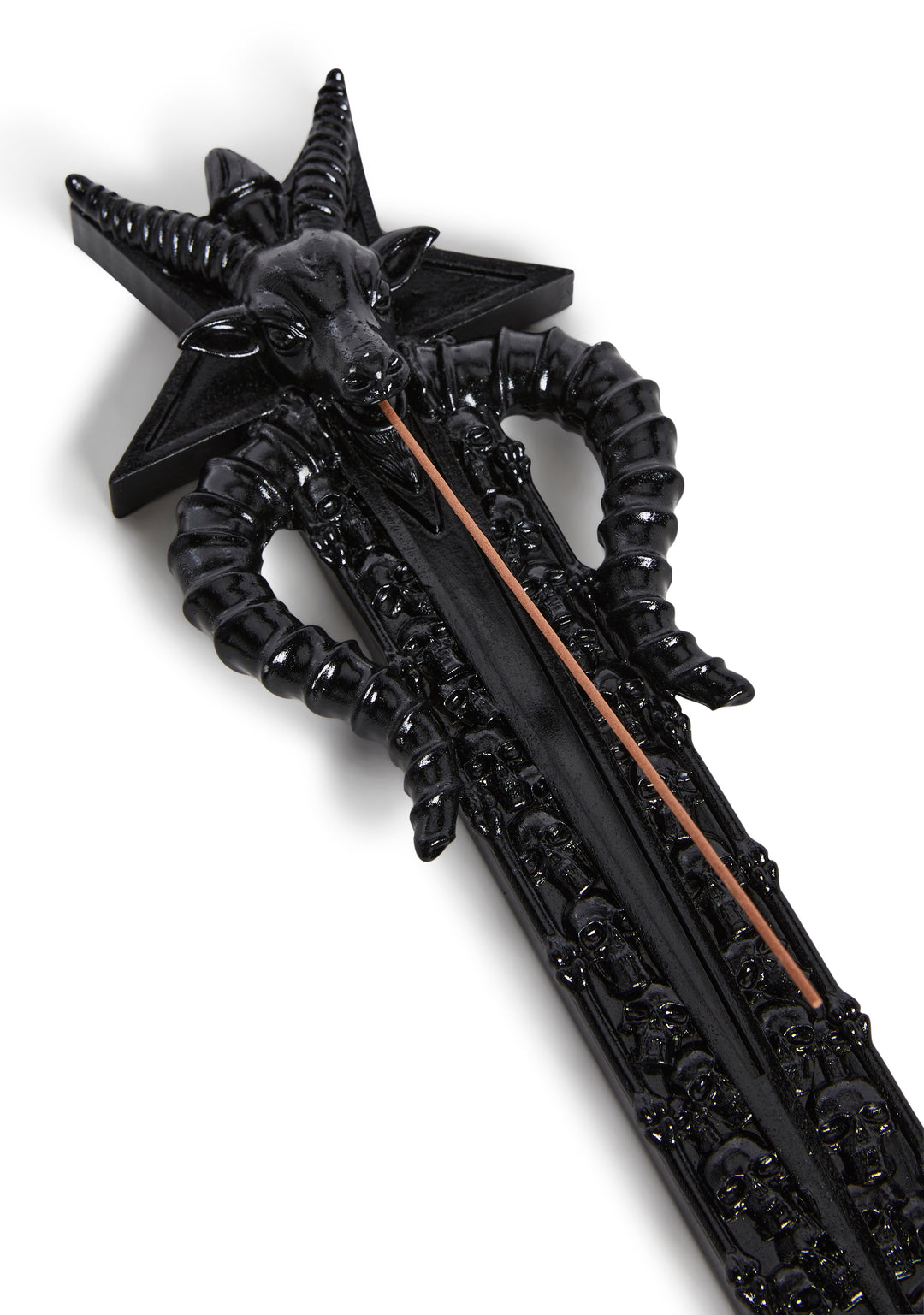 Baphomet Goth Cult Incense Holder And Incense - Black - Image 2