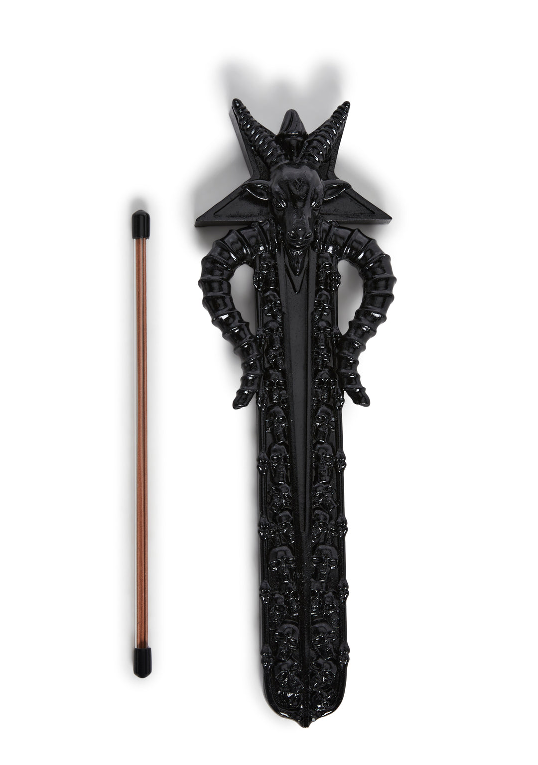 Baphomet Goth Cult Incense Holder And Incense - Black