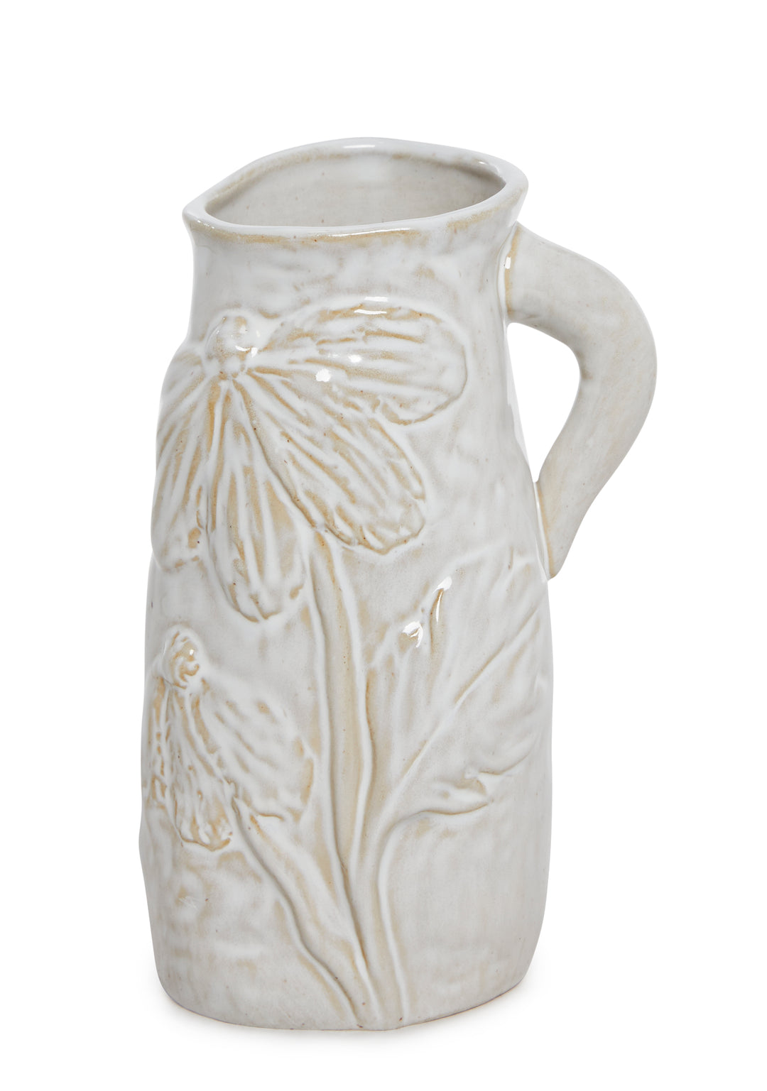 Home Floral Ceramic Vase - Off White - Image 3