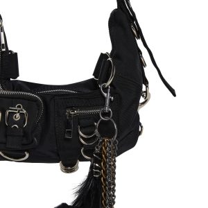 Feather Chainlink Gemstone Keychain - Multi