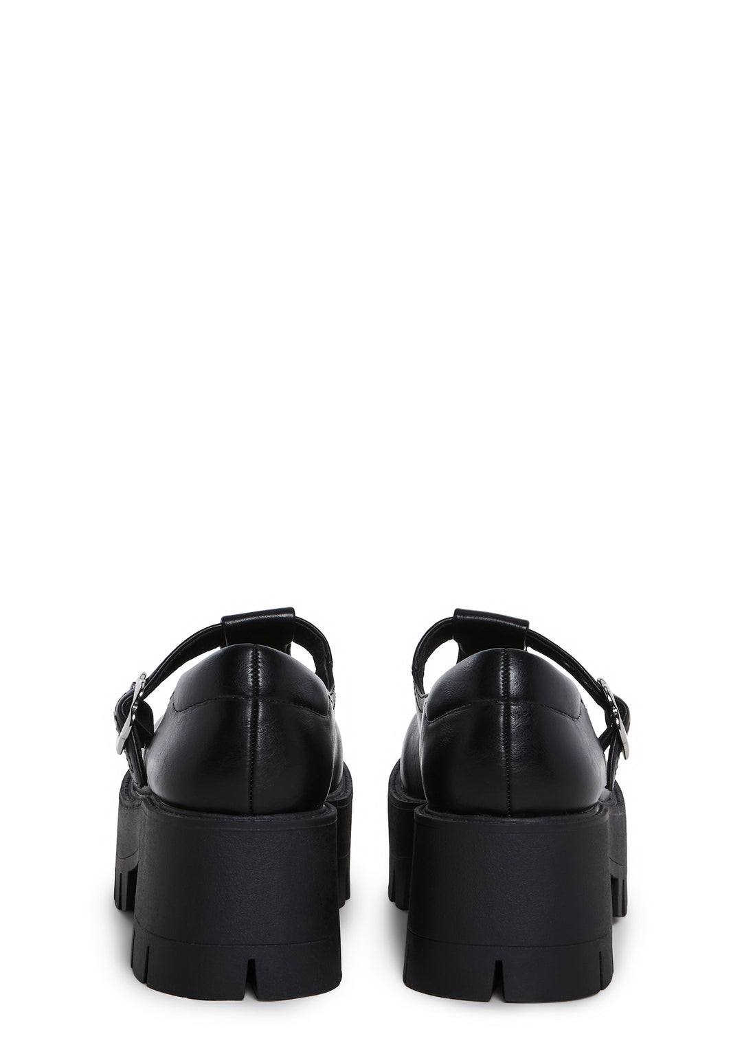 Platform Mary Janes With Daisy Buckle Closures Current Mood - Black - Image 4