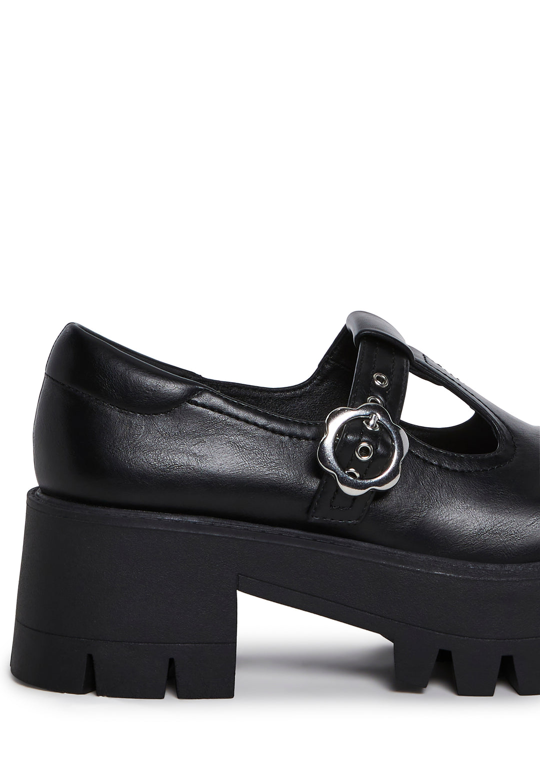 Platform Mary Janes With Daisy Buckle Closures Current Mood - Black - Image 2