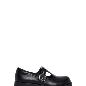 Platform Mary Janes With Daisy Buckle Closures Current Mood - Black