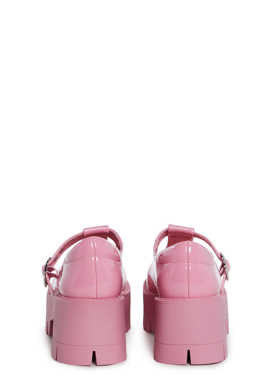 Platform Mary Janes With Daisy Buckle Closures Current Mood - Pink - Image 4
