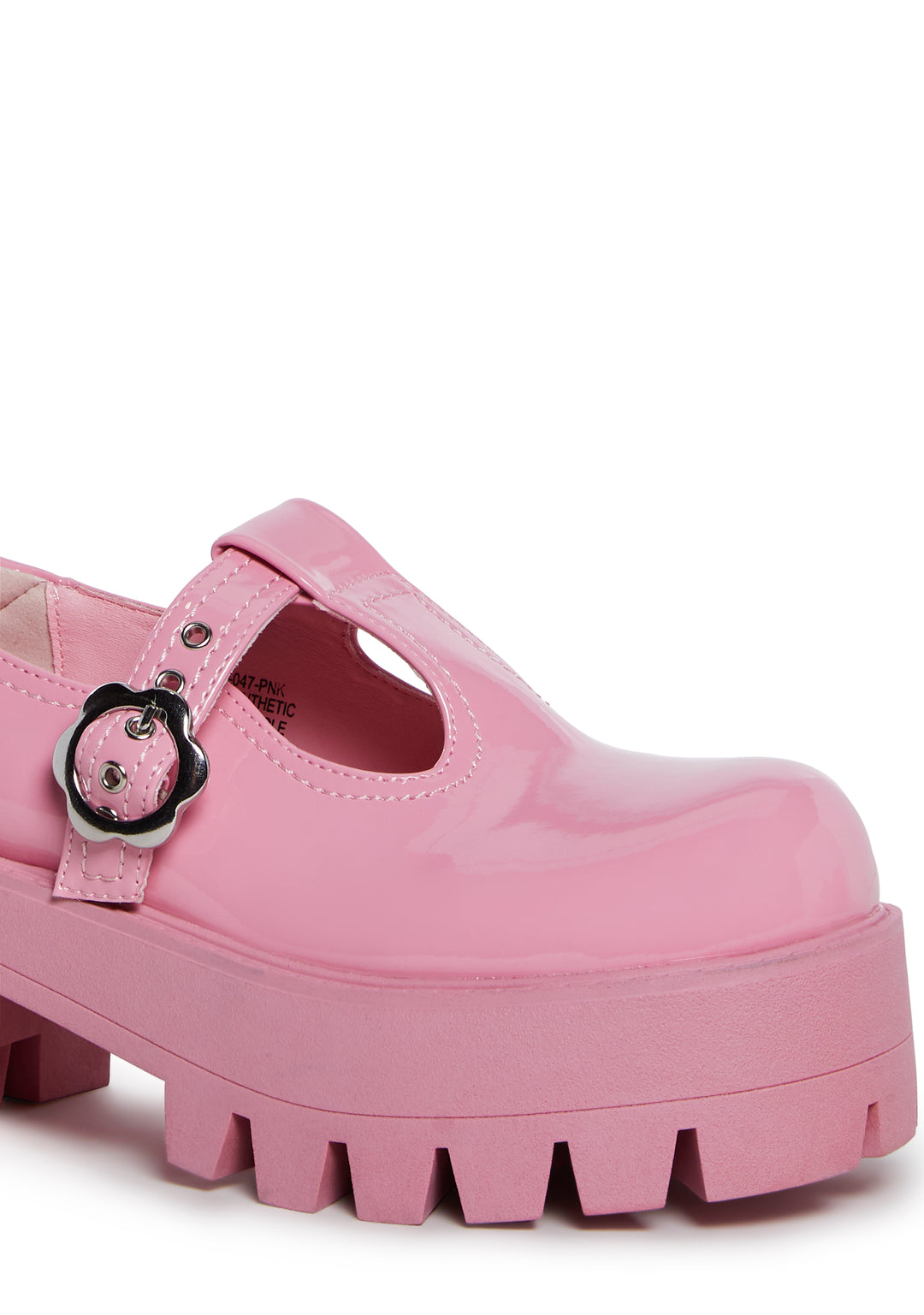 Platform Mary Janes With Daisy Buckle Closures Current Mood - Pink - Image 2