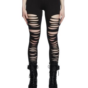 Widow Shredded Leggings - Black