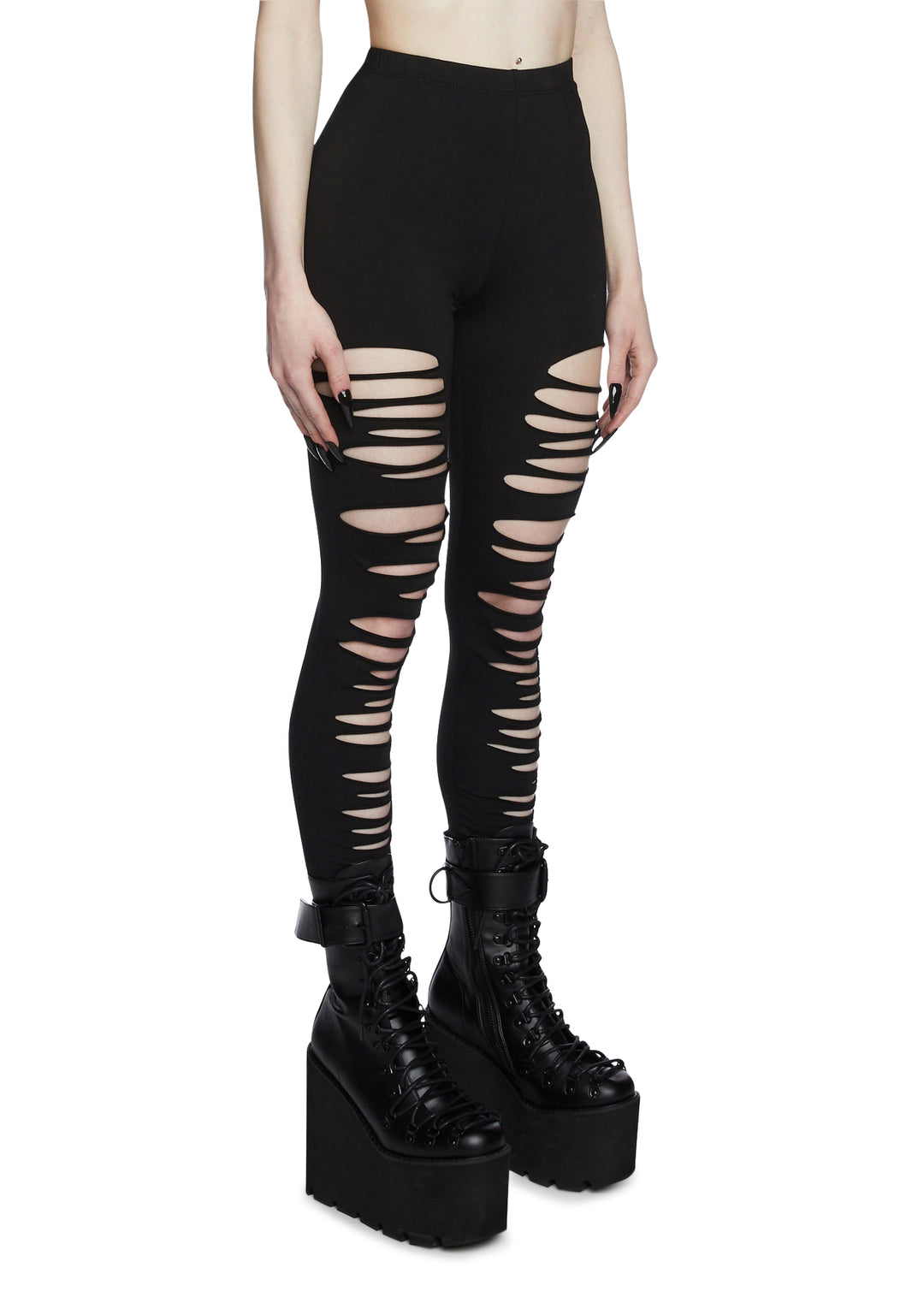Widow Shredded Leggings - Black - Image 3