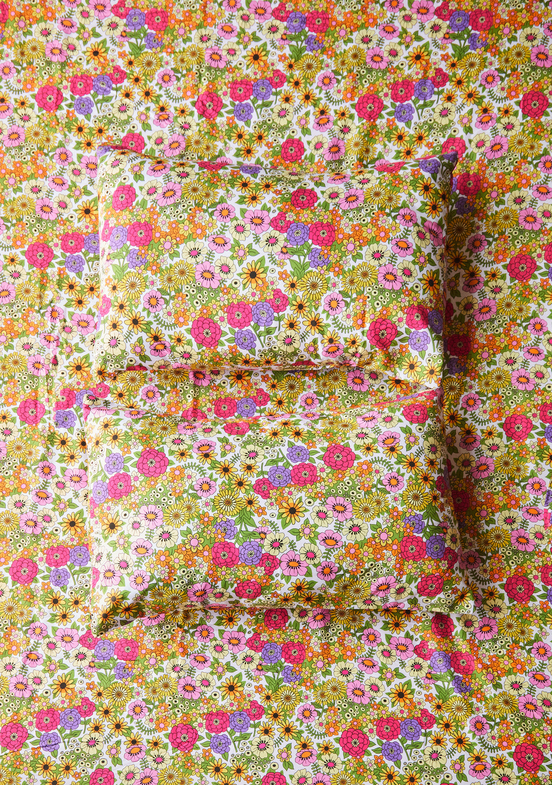 Floral Hippie Boho Spring Sheet Set With Pillows Dolls Home - Multi - Image 4