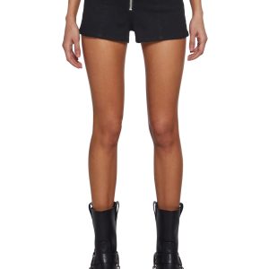 Womens Stretch Twill Shorts Current Mood - Black