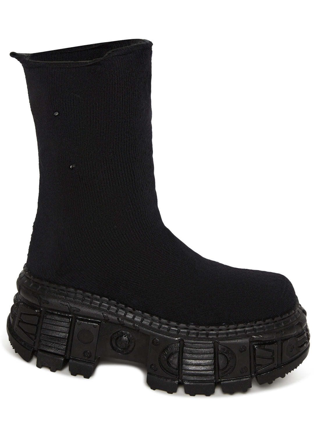 New Rock M-WALL373SOCK-C1 Sock Stretch Boots - Black - Image 2