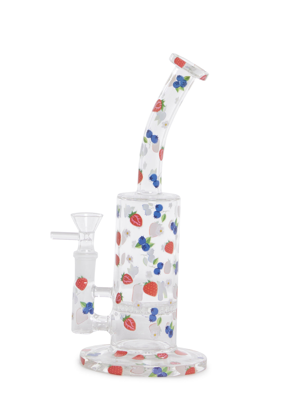 Dolls Home Multi Fruit Pattern Glass Bong - Multi