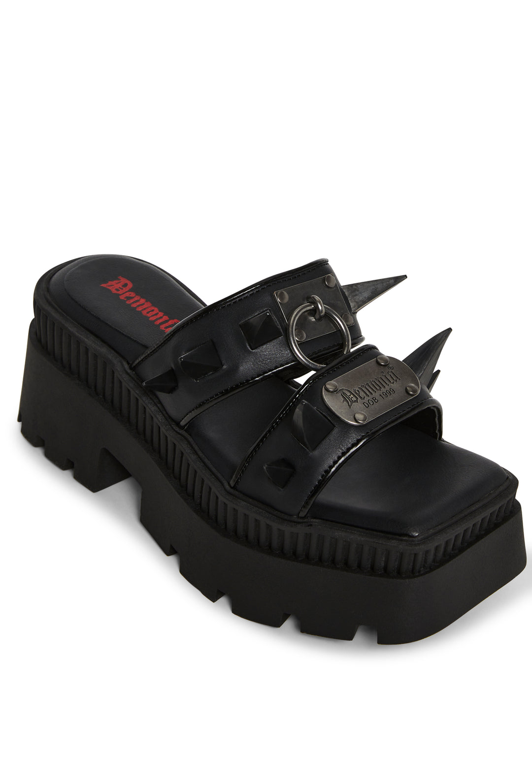 Wrath-13 Platform Double Strap Slide Sandals - Image 2
